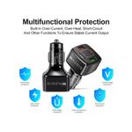 Auto si Moto - Electronice auto - Accesorii electronice auto - Incarcator auto 12-24V Fast Charge cu port PD 20W si QC3.0 18W - BK365-BLACK - Infinity.ro