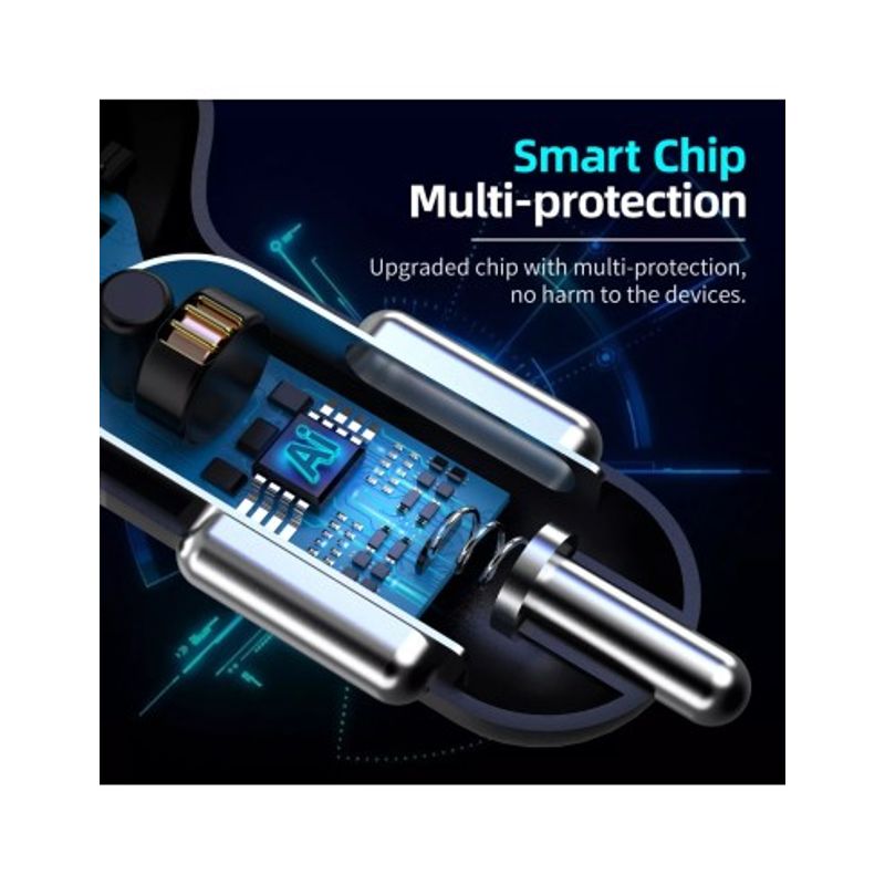 Auto si Moto - Electronice auto - Accesorii electronice auto - Incarcator auto 12-24V Fast Charge cu port USB si QC3.0 - BK358 - Infinity.ro