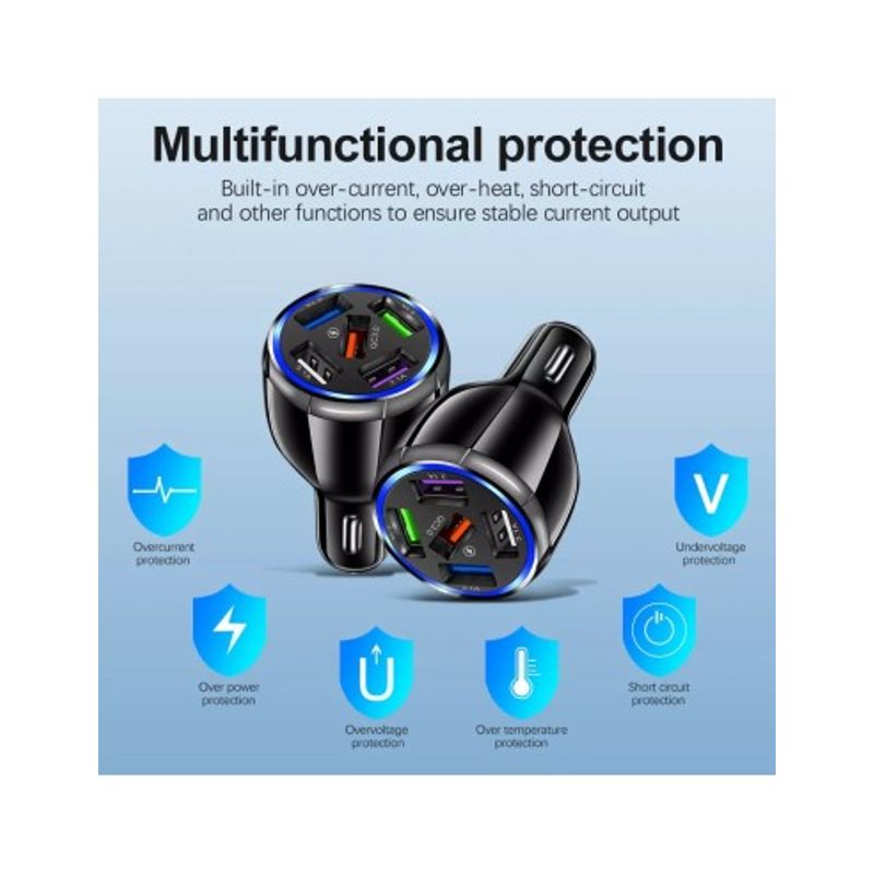 Auto si Moto - Electronice auto - Accesorii electronice auto - Incarcator auto 12-24V Fast Charge cu port USB si QC3.0 - BK359 - Infinity.ro