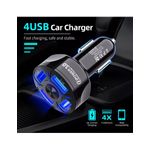 Auto si Moto - Electronice auto - Accesorii electronice auto - Incarcator auto 12-24V Fast Charge cu port USB si QC3.0 - BK358 - Infinity.ro