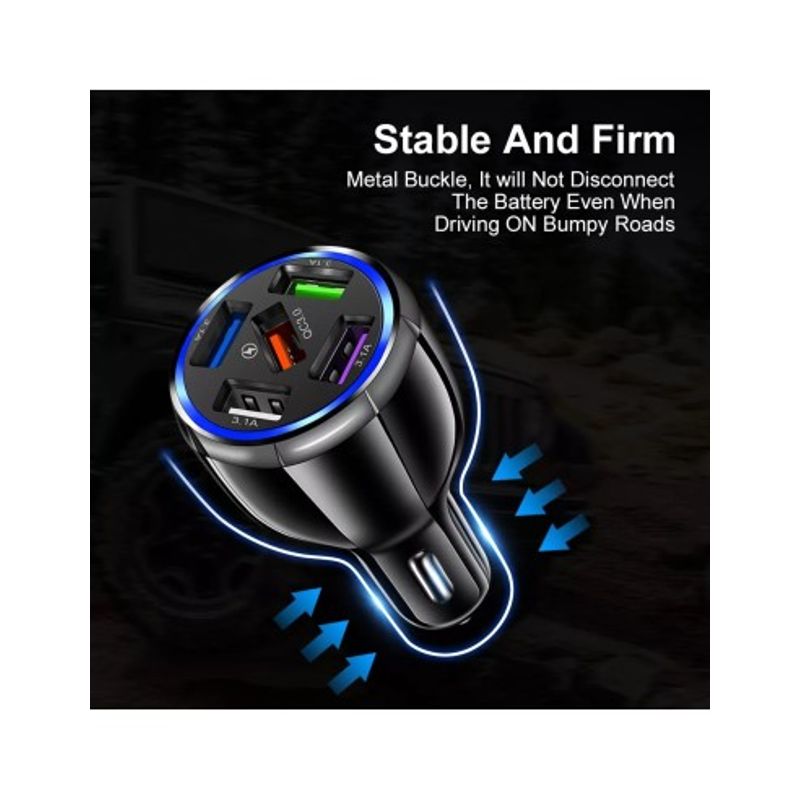 Auto si Moto - Electronice auto - Accesorii electronice auto - Incarcator auto 12-24V Fast Charge cu port USB si QC3.0 - BK359 - Infinity.ro