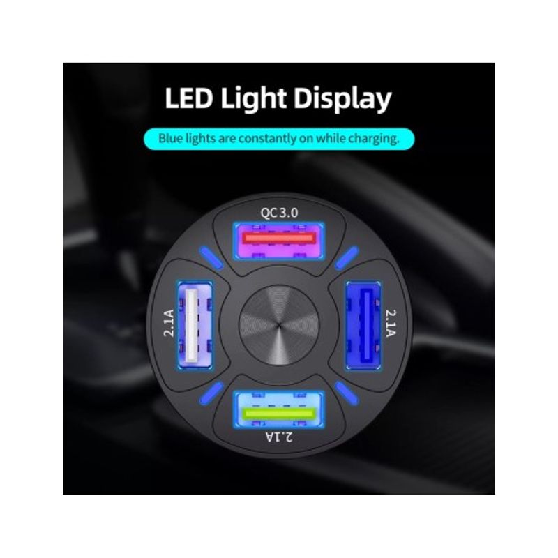 Auto si Moto - Electronice auto - Accesorii electronice auto - Incarcator auto 12-24V Fast Charge cu port USB si QC3.0 - BK358 - Infinity.ro