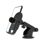 Auto si Moto - Piese auto si accesorii - Interior auto - Accesorii interior - Suport auto grila ventilatie + ventuza 15W motorizat cu incarcare wireless Qi Standard Fast Charge Type-C - CWCPH-D6 - Infinity.ro