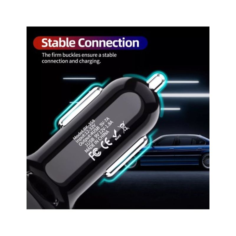 Auto si Moto - Electronice auto - Accesorii electronice auto - Incarcator auto 12-24V Fast Charge cu port USB si QC3.0 - BK358 - Infinity.ro