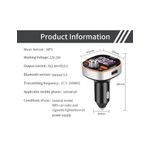 Auto si Moto - Electronice auto - Accesorii electronice auto - Modulator FM 12-24V Bluetooth 5.0 cu functie de incarcator auto 18W Super Charge 3.0 si port USB C - BC53 - Infinity.ro