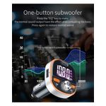Auto si Moto - Electronice auto - Accesorii electronice auto - Modulator FM 12-24V Bluetooth 5.0 cu functie de incarcator auto 18W Super Charge 3.0 si port USB C - BC53 - Infinity.ro