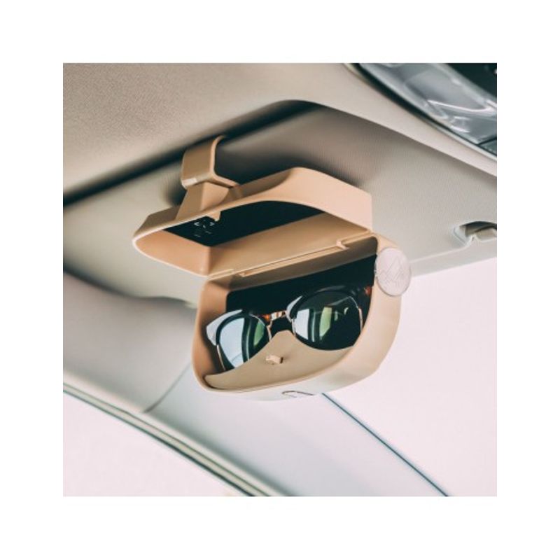 Auto si Moto - Piese auto si accesorii - Interior auto - Accesorii interior - Suport auto pentru ochelari si carduri - autoadeziv, bej - Infinity.ro