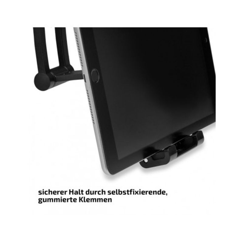 Auto si Moto - Piese auto si accesorii - Interior auto - Bord si accesorii - Suport auto tableta flexibil cu prindere in tetiera Premium Heyner - Infinity.ro