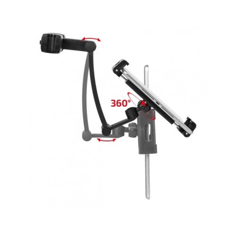 Auto si Moto - Piese auto si accesorii - Interior auto - Bord si accesorii - Suport auto tableta flexibil cu prindere in tetiera Premium Heyner - Infinity.ro