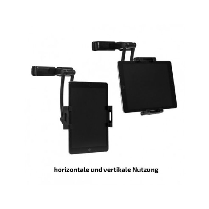 Auto si Moto - Piese auto si accesorii - Interior auto - Bord si accesorii - Suport auto tableta flexibil cu prindere in tetiera Premium Heyner - Infinity.ro