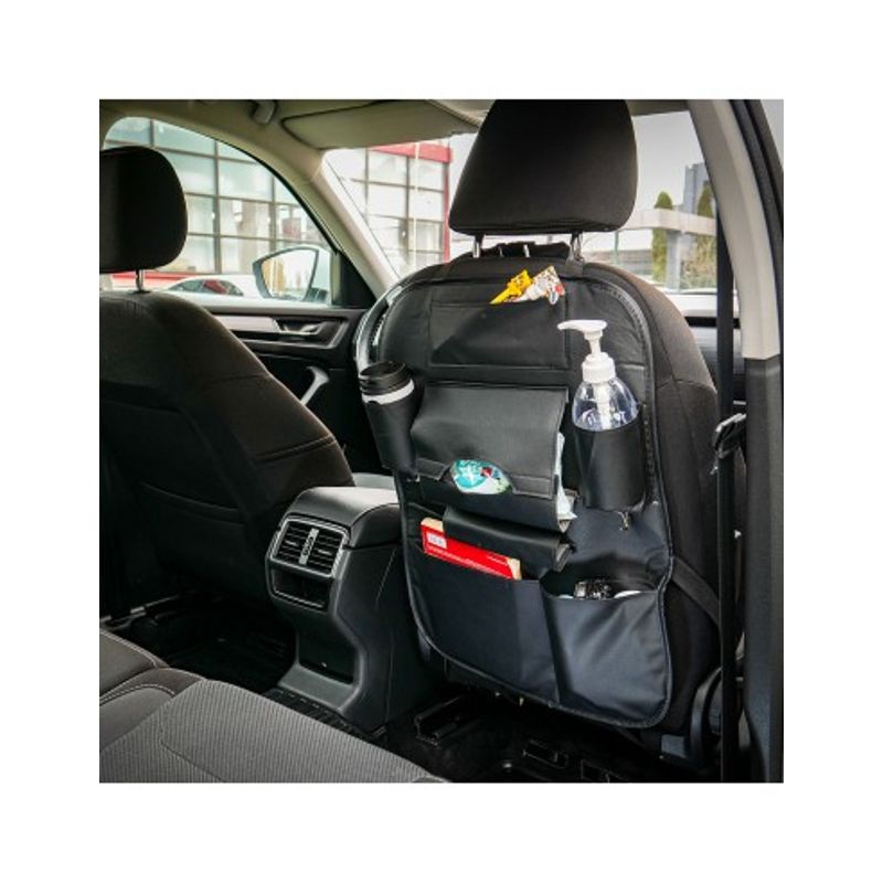 Auto si Moto - Piese auto si accesorii - Interior auto - Accesorii interior - Organizator scaun auto multifunctional negru Mega drive - Infinity.ro