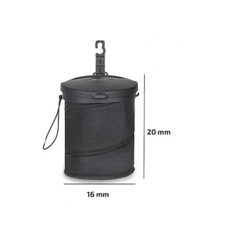 Auto si Moto - Piese auto si accesorii - Interior auto - Accesorii interior - Cos de gunoi portabil pliabil 16x19cm Heyner - Infinity.ro