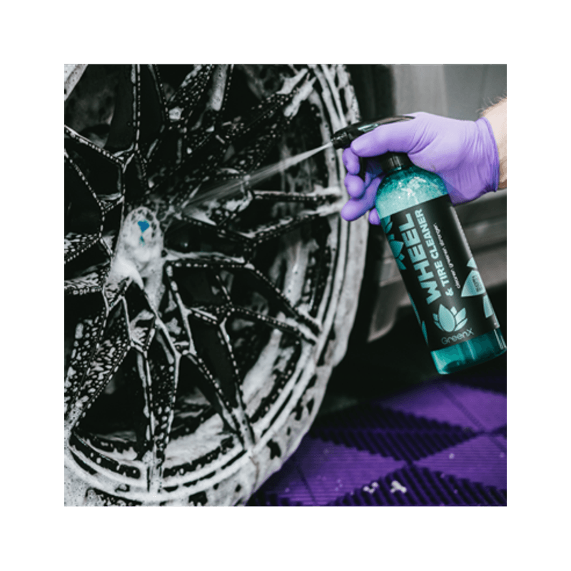 Auto si Moto - Intretinere auto - Produse curatare auto - Solutie Curatare Jante GreenX Wheel and Tire Cleaner, 750ml - Infinity.ro