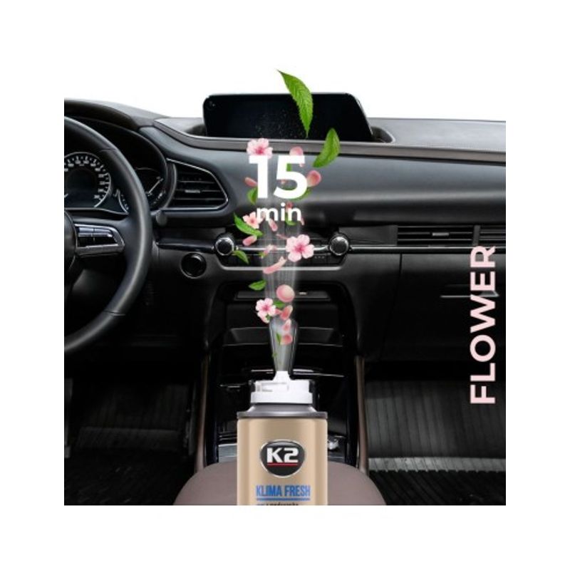 Auto si Moto - Intretinere auto - Produse curatare auto - Solutie Curatat Aer Conditionat Floare, K2 KLIMA FRESH, 150ml - Infinity.ro