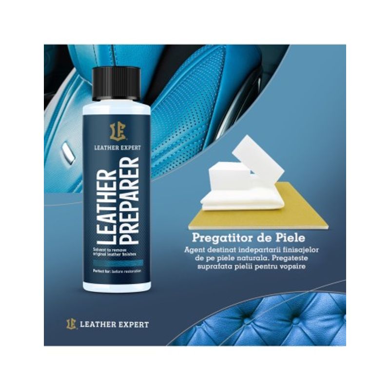 Auto si Moto - Piese auto si accesorii - Interior auto - Accesorii interior - Set reparare si ingrijirea a volanului Negru LEATHER EXPERT - Infinity.ro