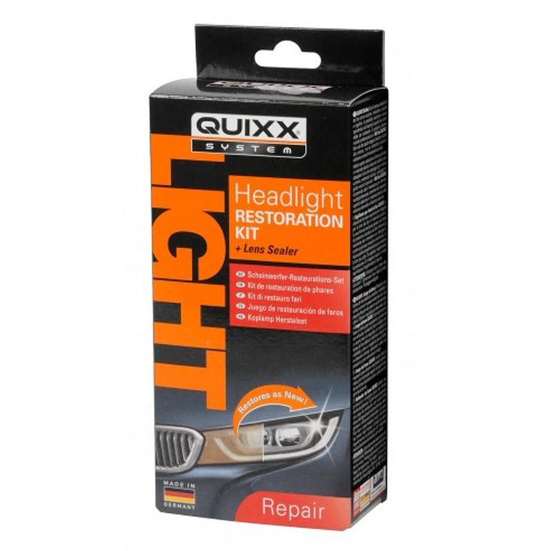 Auto si Moto - Intretinere auto - Produse curatare auto - Set Polish Faruri auto Quixx Headlight Restoration Kit - Infinity.ro
