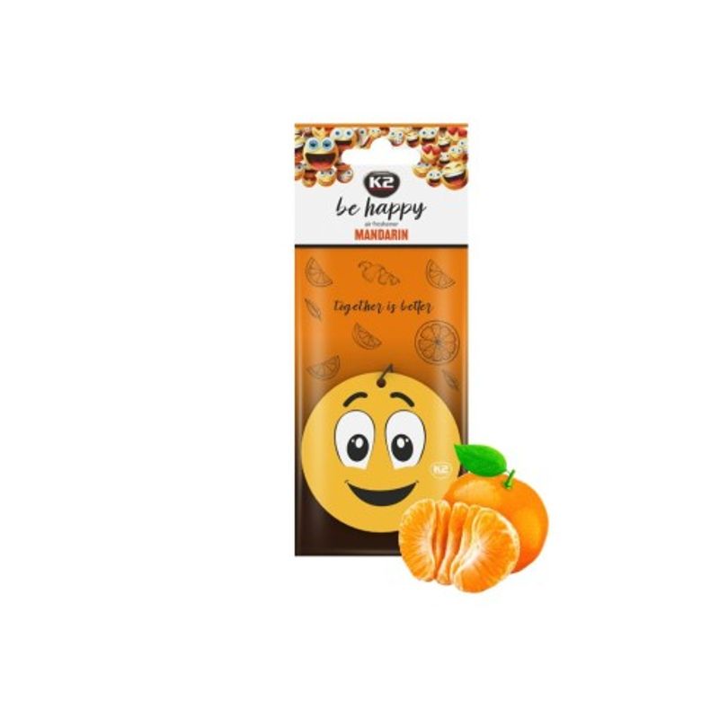 Auto si Moto - Intretinere auto - Odorizante auto - Odorizant auto K2 Be Happy , Mandarin - Infinity.ro