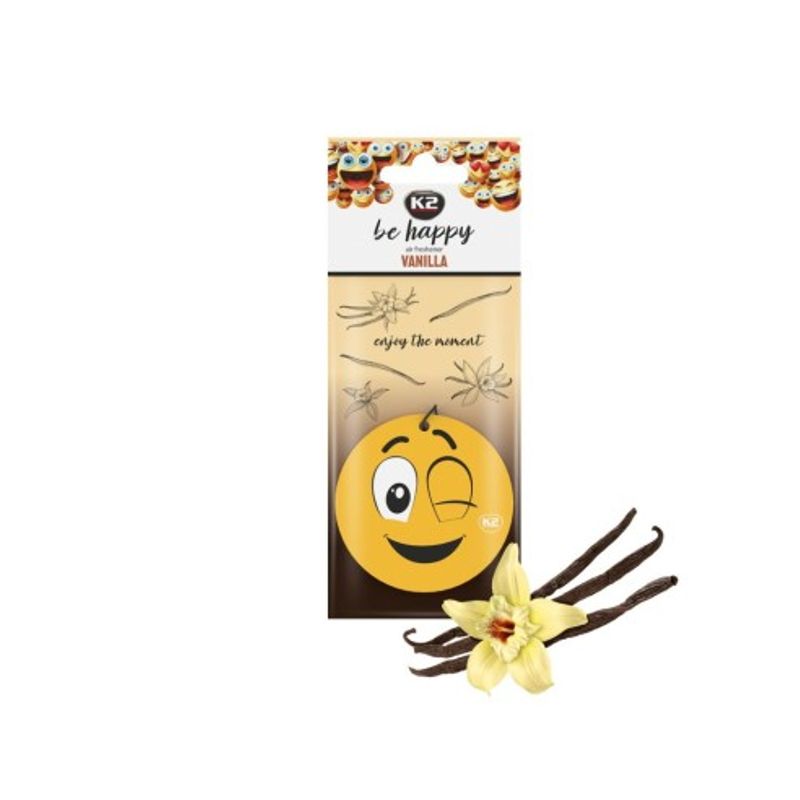 Auto si Moto - Intretinere auto - Odorizante auto - Odorizant auto K2 Be Happy , Vanilla - Infinity.ro