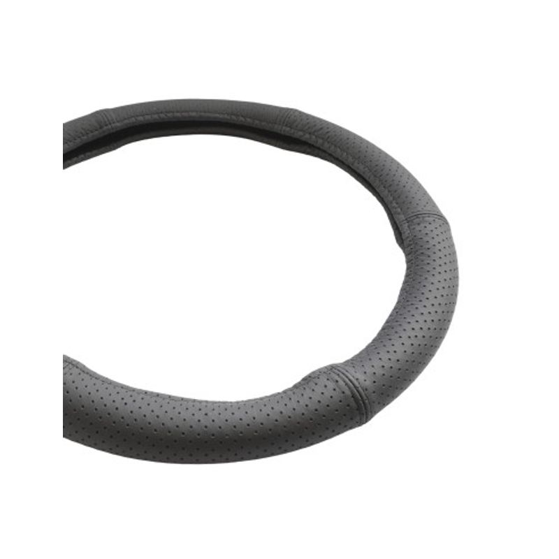Auto si Moto - Intretinere auto - Huse auto - Husa Volan Din Piele Naturala Perforata Negru 42-44 cm - Infinity.ro