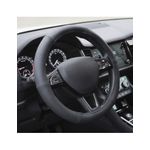 Auto si Moto - Intretinere auto - Huse auto - Husa Volan Din Piele Naturala Perforata Negru 42-44 cm - Infinity.ro