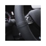 Auto si Moto - Intretinere auto - Huse auto - Husa Volan Din Piele Naturala Semi Perforata Negru 37-39 cm - Infinity.ro