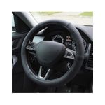 Auto si Moto - Intretinere auto - Huse auto - Husa Volan Din Piele Naturala Perforata Negru 35-37 cm - Infinity.ro