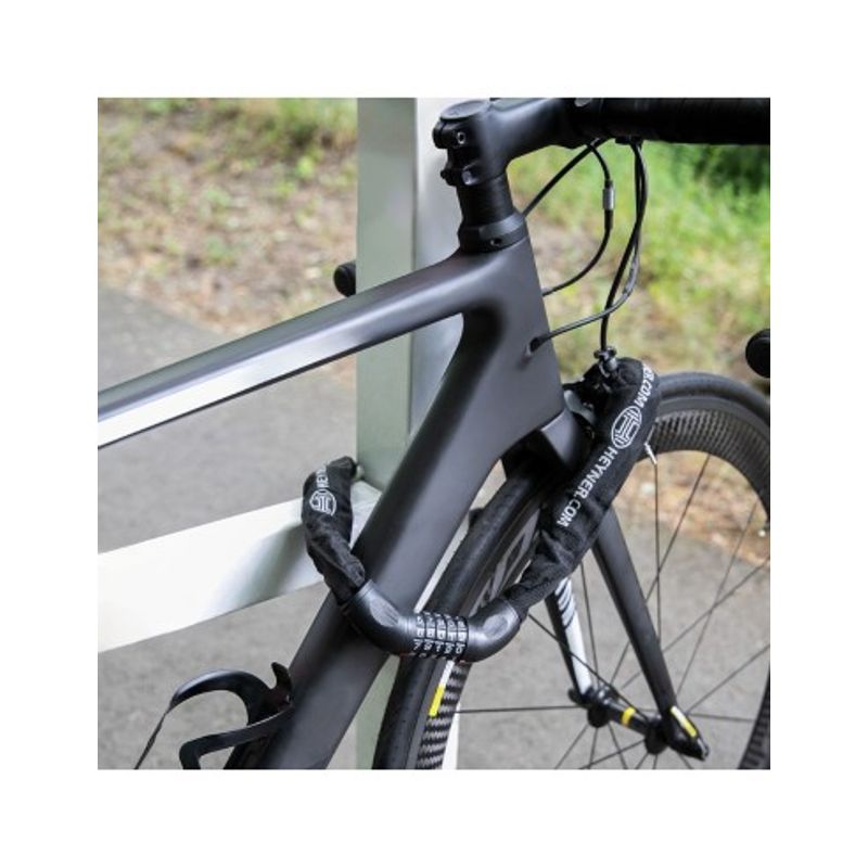 Sport si Outdoor - Ciclism - Accesorii pentru biciclete - Suporturi accesorii biciclete - Antifurt Pentru Bicicleta 110 Cm Cu Cifru Heyner - Infinity.ro