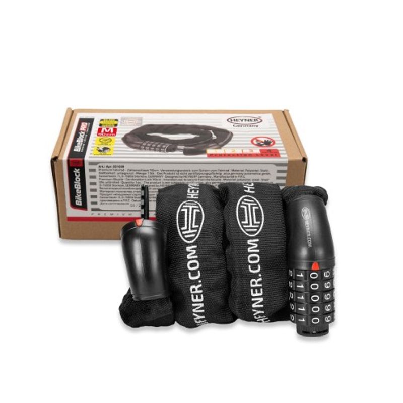 Sport si Outdoor - Ciclism - Accesorii pentru biciclete - Suporturi accesorii biciclete - Antifurt Pentru Bicicleta 110 Cm Cu Cifru Heyner - Infinity.ro