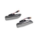 Auto si Moto - Electrice auto - Iluminare si semnalizare - Becuri auto - Set 2 Semnalizari Aripa LED dinamice cu sticla clara pentru VOLVO  XC90, XC70, S60, S80, V70 - Infinity.ro