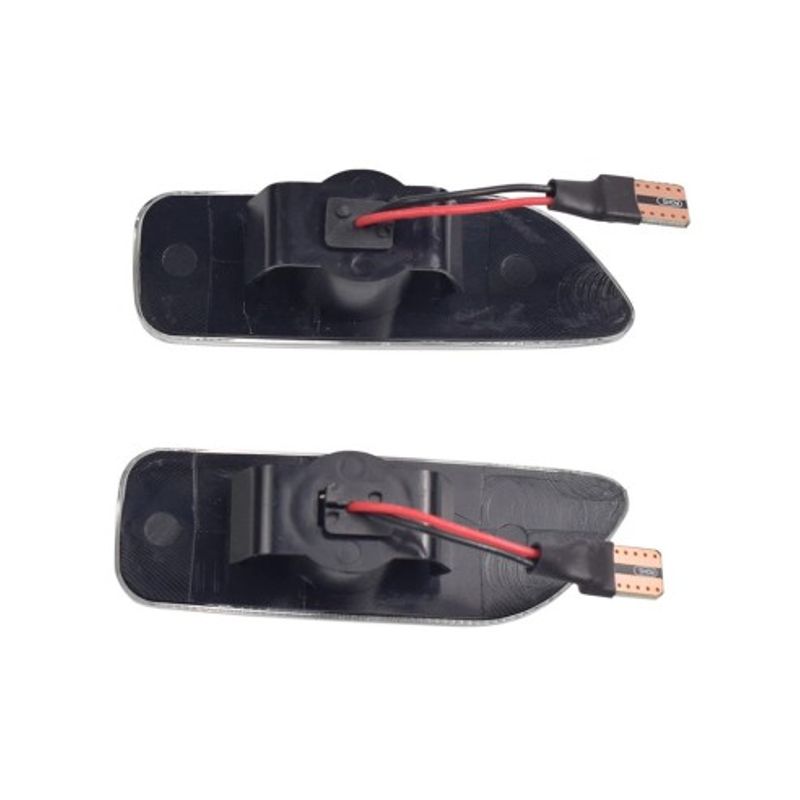 Auto si Moto - Electrice auto - Iluminare si semnalizare - Becuri auto - Set 2 Semnalizari Aripa LED dinamice cu sticla clara pentru VOLVO  XC90, XC70, S60, S80, V70 - Infinity.ro