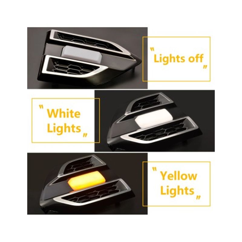 Auto si Moto - Electrice auto - Iluminare si semnalizare - Lumini ambientale - Set 2 lampi LED laterale Lumini de Zi DRL si semnalizare Ford Ranger T7, T8 (2016-2022) - Infinity.ro