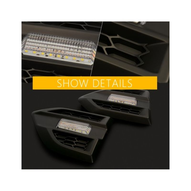 Auto si Moto - Electrice auto - Iluminare si semnalizare - Lumini ambientale - Set 2 lampi LED laterale Lumini de Zi DRL si semnalizare Ford Ranger T7, T8 (2016-2022) - Infinity.ro