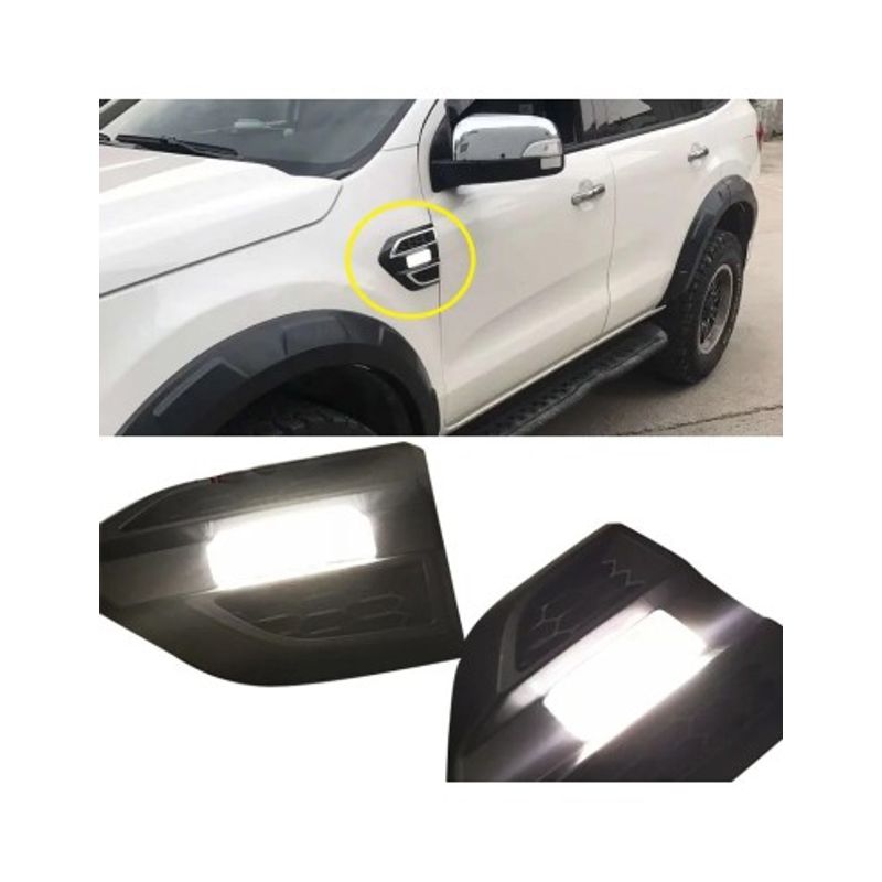Auto si Moto - Electrice auto - Iluminare si semnalizare - Lumini ambientale - Set 2 lampi LED laterale Lumini de Zi DRL si semnalizare Ford Ranger T7, T8 (2016-2022) - Infinity.ro