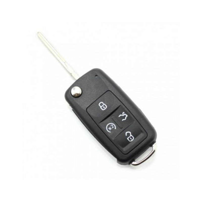 Auto si Moto - Electronice auto - Accesorii electronice auto - Carcasa cheie tip briceag Volkswagen, cu 4 butoane - Infinity.ro