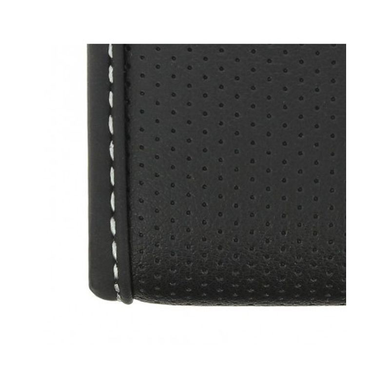 Auto si Moto - Intretinere auto - Huse auto - Husa Volan Confort Grip neagru marimea cusatura alba L 39- 40 cm - Infinity.ro