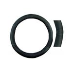 Auto si Moto - Intretinere auto - Huse auto - Husa volan piele naturala negru 42-43 cm - Infinity.ro