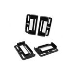 Auto si Moto - Piese auto si accesorii - Caroserie - Ornamente exterior auto - Set suport numar inmatriculare auto slim Negru 4buc - Infinity.ro