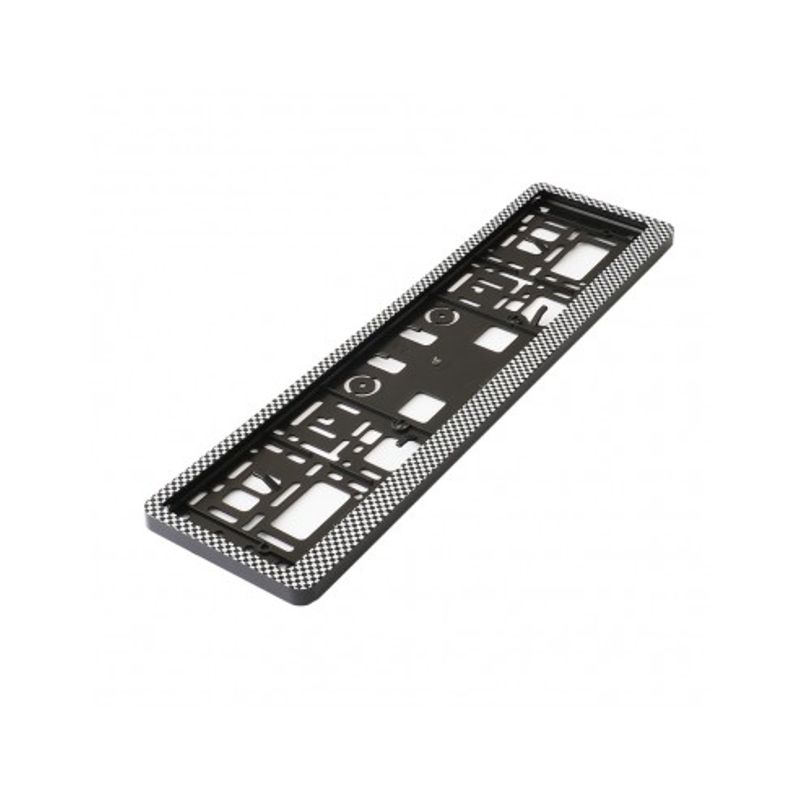 Auto si Moto - Piese auto si accesorii - Caroserie - Ornamente exterior auto - Suport Numar Inmatriculare Carbon Set 2 Buc Mega Drive - Infinity.ro