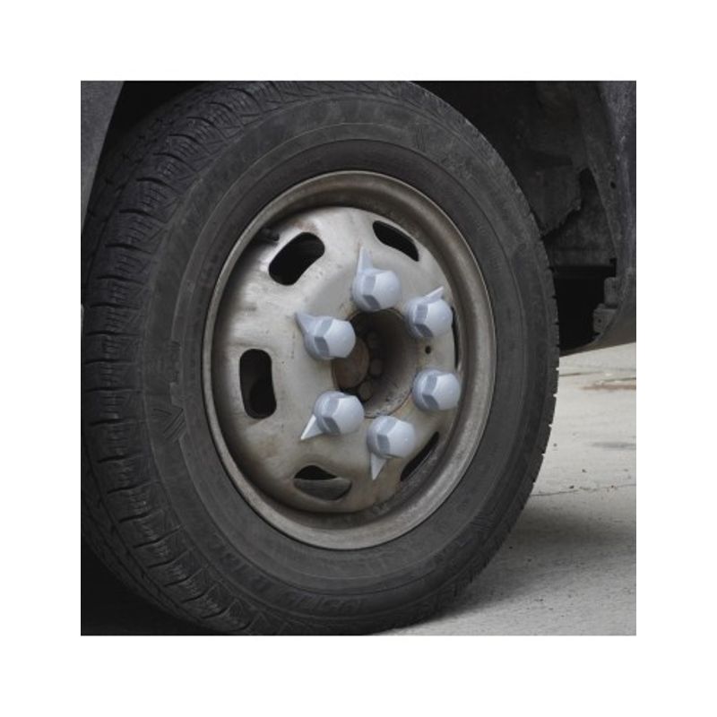 Auto si Moto - Piese auto si accesorii - Caroserie - Ornamente exterior auto - Set 10 Bucati Capac Plastic Pentru Prezon Roata Cu Indicator 33 mm Gri 41 Mm - Infinity.ro