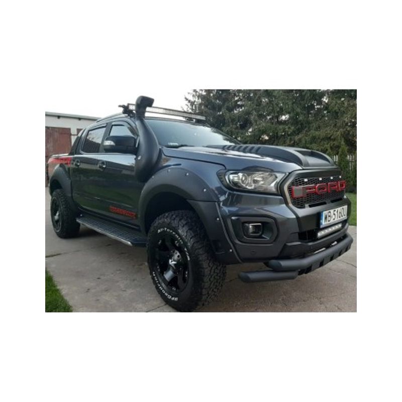 Auto si Moto - Piese auto si accesorii - Caroserie - Ornamente exterior auto - Ornament capota negru mat Ford Ranger T6, T7, T8 2012-2022 - Infinity.ro