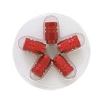 Auto si Moto - Piese auto si accesorii - Caroserie - Ornamente exterior auto - Capace valva roata hexagonal din aluminiu Rosii - Infinity.ro