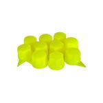 Auto si Moto - Piese auto si accesorii - Caroserie - Ornamente exterior auto - Set 10 Bucati Capac Plastic Pentru Prezon Roata Cu Indicator 33 mm Neon Galben 41 Mm - Infinity.ro