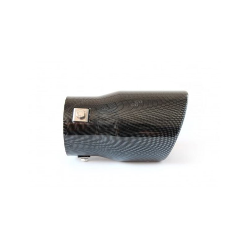 Auto si Moto - Piese auto si accesorii - Caroserie - Ornamente exterior auto - Ornament toba esapament din inox cu aspect carbon 48-65mm, Lungime 150mm - Infinity.ro