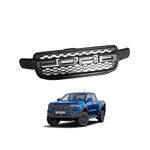 Auto si Moto - Piese auto si accesorii - Caroserie - Grile de ventilatie si accesorii - Grila radiator Raptor Style negru mat cu leduri portocalii, Ford Ranger T9 2022-2024 - Infinity.ro