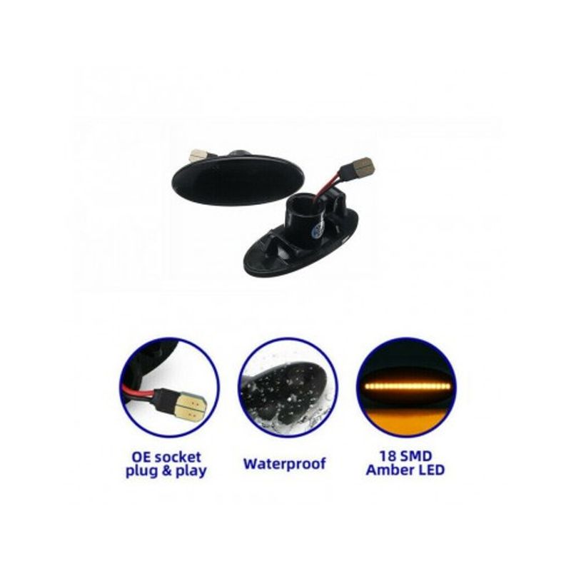 Auto si Moto - Electrice auto - Iluminare si semnalizare - Becuri auto - Set 2 Semnalizari Aripa LED pentru Renault Koleos 2008-2011 - Infinity.ro