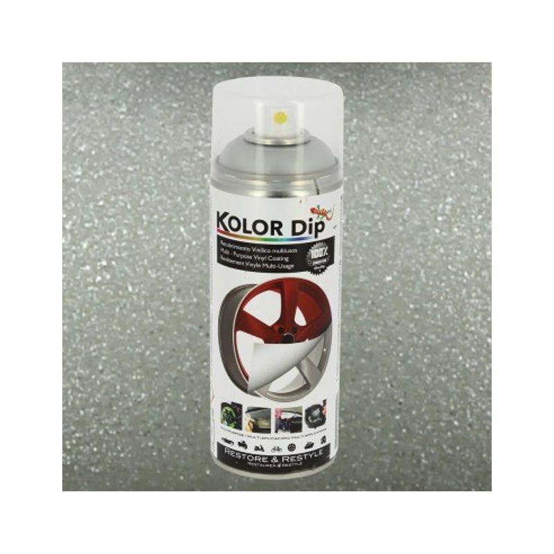Auto si Moto - Piese auto si accesorii - Caroserie - Vopsele auto si accesorii - Spray Vopsea Cauciucata Argintiu Kolor Dip 400ml Argintiu - Infinity.ro