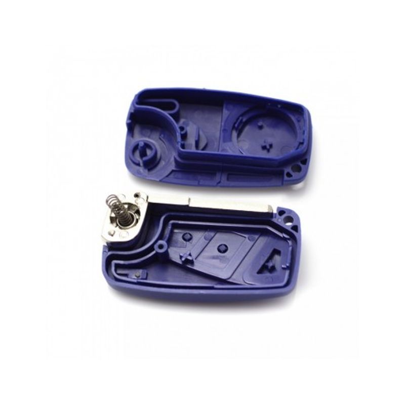 Auto si Moto - Electronice auto - Accesorii electronice auto - Fiat – Carcasa cheie tip briceag, 3 butoane, albastru - Infinity.ro
