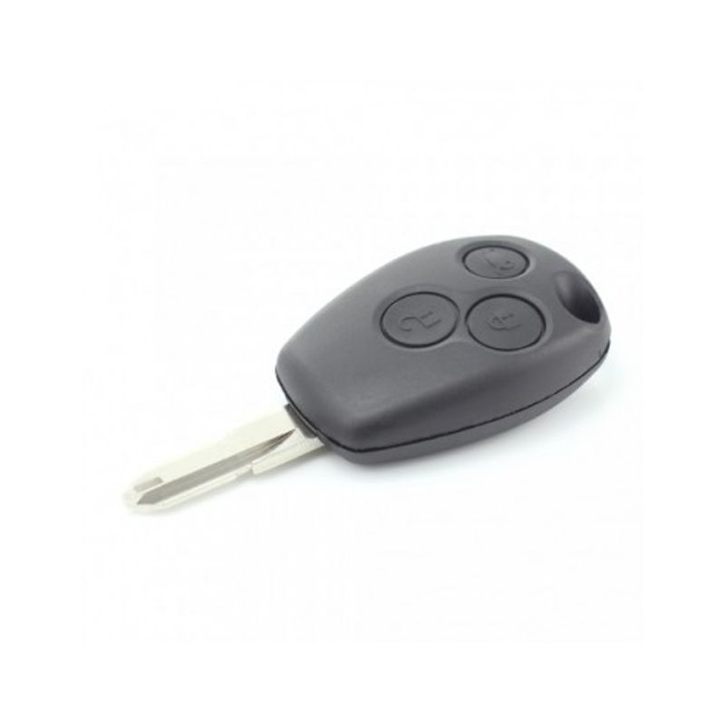 Auto si Moto - Electronice auto - Accesorii electronice auto - Dacia / Renault - Carcasa cheie cu 3 butoane si suport baterie din inox - Infinity.ro