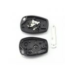 Auto si Moto - Electronice auto - Accesorii electronice auto - Dacia / Renault - Carcasa cheie cu 3 butoane si suport baterie din inox - Infinity.ro