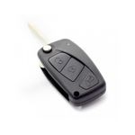 Auto si Moto - Electronice auto - Accesorii electronice auto - Fiat – Carcasa cheie tip briceag, 3 butoane, negru - Infinity.ro
